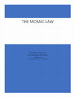 The Mosaic Law Cover Page