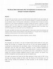 Research paper thumbnail of The Russia-West Information War and Implications on Armenia's and Georgia's European Integration