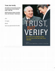 Research paper thumbnail of Trust But Verify: The Politics of Uncertainty and the Transformation of the Cold War Order, 1969-1991