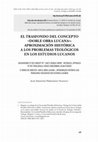 Research paper thumbnail of El trasfondo del concepto «doble obra Lucana»: aproximación histórica a los problemas teológicos en los estudios Lucanos