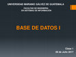 BASE DE DATOS I Clase 1 Cover Page