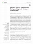 Detecting Genuine and Deliberate Displays of Surprise in Static and Dynamic Faces Cover Page