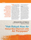 "Hak Rakyat Atas Air" Cover Page