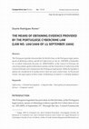 Research paper thumbnail of Comparative Law Review THE MEANS OF OBTAINING EVIDENCE PROVIDED BY THE PORTUGUESE CYBERCRIME LAW