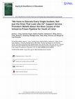 Research paper thumbnail of "We Have to Educate Every Single Student, Not Just the Ones That Look Like Us": Support Service Providers' Beliefs About the Root Causes of the School-to-Prison Pipeline for Youth of Color