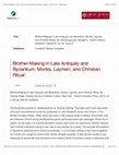 Research paper thumbnail of Claudia Rapp, "Brother-Making in Late Antiquity and Byzantium" Reviewed for Church History