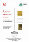 Research paper thumbnail of Leggere Aristotele a Monza. Ottaviano Scoto editore, tipografo e libraio a Venezia alla fine del XV secolo - Monza, Raccolte storiche della Civica Biblioteca, 11 aprile 2019 h. 17.30