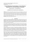 Research paper thumbnail of International Journal of ArtsHumanitiesandSocialSciences V 4 • I 2 • 1 Content Marketing in Tourism Industry: Content Marketing Applications of Five Star Hotel Industry in Kusadasi