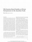 Research paper thumbnail of Old Assyrian Royal Families as Private Entrepreneurs in the Anatolian Trade