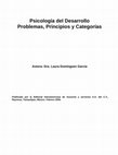 Psicología del Desarrollo Problemas, Principios y Categorías Cover Page