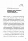 Research paper thumbnail of "Natura, Eros, religia nowoczesnych. Panteista Goethe i jego 'Prasłowa. Po orficku' (1817)" ("Nature, Eros, and the Religion of the Moderns. Goethe the Pantheist and his 'Primal Words, Orphic' (1817)", in Polish)