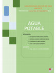 PROYECTO FINAL AGUA POTABLE Cover Page