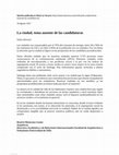 Research paper thumbnail of La ciudad, tema ausente de las candidaturas