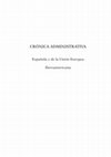 Research paper thumbnail of CRÓNICA ADMINISTRATIVA Española y de la Unión Europea Iberoamericana