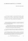 Research paper thumbnail of EL DERECHO SUBJETIVO A LA VIVIENDA