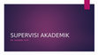 SUPERVISI AKADEMIK Cover Page