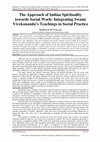 The Approach of Indian Spirituality towards Social Work: Integrating Swami Vivekananda's Teachings in Social Practice Cover Page