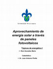 Energía solar fotovoltaica Cover Page