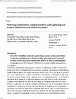 Research paper thumbnail of Performing Transformation, Claiming Transition: Public Gatherings and Rituals in Catalonia from the 1970s to the Present