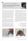 Research paper thumbnail of A novel in-situ sampling technique – Identification of inks and other media (Abstract)