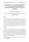 Etude numérique de la convection double diffusive au sein d'un écoulement d'un nano-fluide à couple-contrainte dans un canal vertical a parois perméables Cover Page