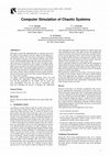 Research paper thumbnail of Computer Simulation of Chaotic Systems