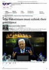 Why Palestinians must rethink their governance Cover Page