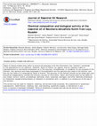 Research paper thumbnail of Chemical composition and biological activity of the essential oil of Baccharis obtusifolia Kunth from Loja, Ecuador 