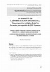 Research paper thumbnail of La simpatía de la formulación dogmática. Una perspectiva teológica desde los Sermones parroquiales de J.H. Newman