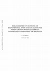 Holomorphic functions of exponential type and duality for Stein groups with algebraic connected component of identity Cover Page