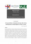 Research paper thumbnail of «Nel segno del film»: il trattamento del tempo nella scrittura cinematografica di Claudio Baglioni tra cinema e canzone