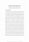 Research paper thumbnail of Universities as Human Rights Actors