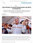 Lopez Obrador y la cuarta transformación caricaturesco internacional Cover Page