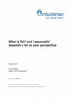 Research paper thumbnail of FAIR EQUITABLE REASONABLE? WHICH IS WHICH