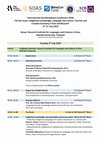 Schedule_International Interdisciplinary Conference Cover Page