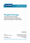 Phygital Heritage: Communicating Built Heritage Information through the Integration of Digital Technology into Physical Reality Cover Page