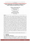 Research paper thumbnail of Public Administration: The Challenges of Falling Oil Price Budget Padding and Implementation in Nigeria