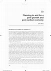 Research paper thumbnail of Planning in and for a post-growth and post-carbon economy