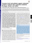 Research paper thumbnail of Pervasive Arctic lead pollution suggests substantial growth in Medieval silver production modulated by plague, climate and conflict