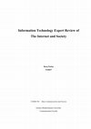 Research paper thumbnail of Information Technology Expert Review of The Internet and Society