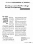 Entwicklung moderner Web-Anwendungen mit Open-Source-Bausteinen Cover Page