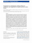 Comparison of contemporary mating patterns in continuous and fragmented Eucalyptus globulus native forests Cover Page