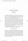 Josephus’ Land Theology Cover Page