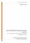 Research paper thumbnail of 2011 Sikkim Earthquake Recovery Report