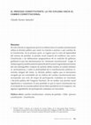 Research paper thumbnail of El proceso Constituyente: La vía chilena hacia el cambio constitucional (Anuario Derecho Público 2016)