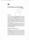 Research paper thumbnail of Gibbons, A. (2014) ‘Fictionality and Ontology’, in Stockwell, P. and Whiteley, S. (eds) The Cambridge Handbook of Stylistics, Cambridge: Cambridge University Press, pp.410-425. 