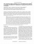 The Compound 6-Chloro-1,4Dihydro4Oxo1-(β-D-Ribofuranosyl) Quinoline3Carboxylic Acid Inhibits HIV1 Replication by Targeting the Enzyme Reverse Transcriptase Cover Page