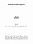 Research paper thumbnail of Implementation and Evaluation of SilverScreener: A Marketing Management Support System for Movie Exhibitors