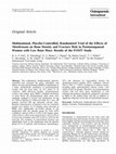 Research paper thumbnail of Multinational, Placebo-Controlled, Randomized Trial of the Effects of Alendronate on Bone Density and Fracture Risk in Postmenopausal Women with Low Bone Mass: Results of the FOSIT Study