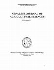 NEPALESE JOURNAL OF AGRICULTURAL SCIENCES, 2012, volume 10 Cover Page